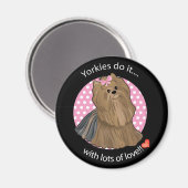 Hou van Yorkie Magneet (Voorkant / Achterkant)