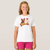 HOU VAN YORKIES T-SHIRT (Voorkant volledig)
