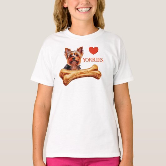 HOU VAN YORKIES T-SHIRT (Voorkant)