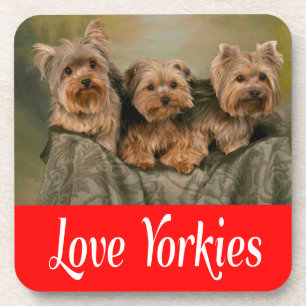 Hou van Yorkies Yorkshire Terrier Puppy Hond Coast Onderzetter