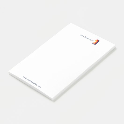 Hou van ze, post het notitieboekje post-it® notes (Schuin)