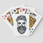 Hou Vast Geen Scheer Pokerkaarten (Achterkant)