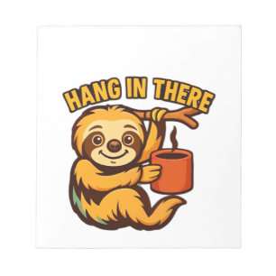 Hou vol baby luiaard Klassiek T-shirt Notitieblok