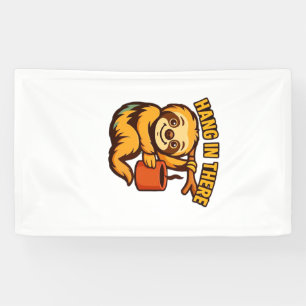 Hou vol baby luiaard Klassiek T-shirt Spandoek