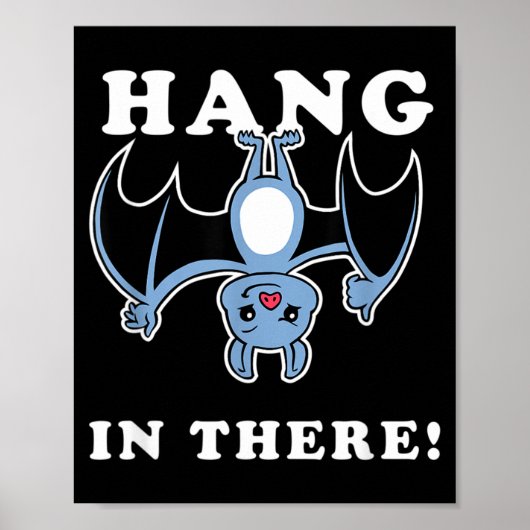 Hou Vol Bat - Grappige Vleermuis Halloween Grap Poster (Voorkant)