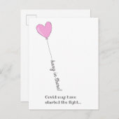 Hou vol. - Beat Covid - Cute Pink-ballon Briefkaart (Voorkant / Achterkant)