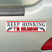 Hou vol bumpersticker (Op auto)