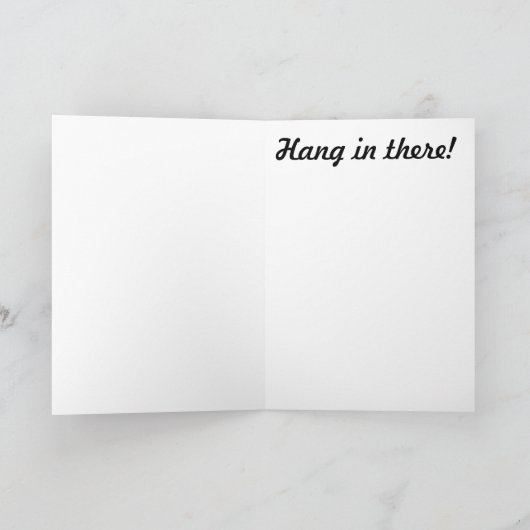 Hou vol! Cat Wenskaart Kaart (Binnen)