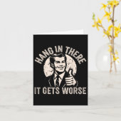 Hou vol dat het wordt nog erger Sarcastische humor Kaart (Gele Bloem)