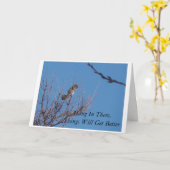 Hou vol, de dingen zullen beter worden kaart (Gele Bloem)