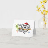 Hou vol, de kerst is snel voorbij kaart (Gele Bloem)