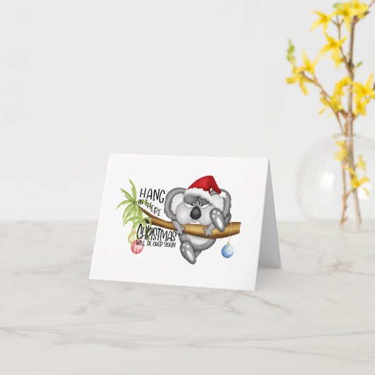 Hou vol, de kerst is snel voorbij kaart (Gele Bloem)