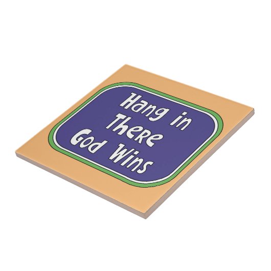 Hou vol - God wint Tegeltje (Zijkant)