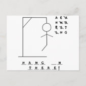 "Hou vol!" Hangman Game Briefkaart (Voorkant)
