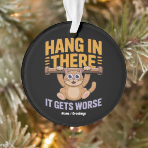 Hou Vol Het Wordt Erger Leuk Grappig Kat Meme Ornament