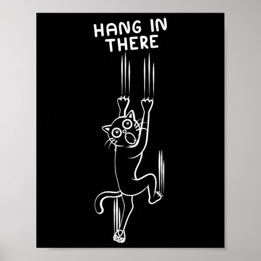 Hou Vol Kat Liefhebber Bergbeklimmen Rots C Poster (Voorkant)