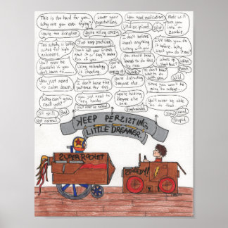 Hou vol, kleine dromer poster