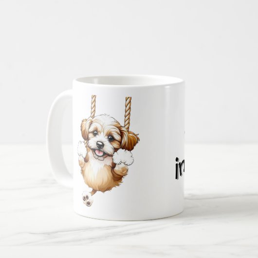 Hou vol. koffiemok (Voorkant links)