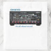 Hou vol! (Komaan, zoon!) TX-NR3030 Rechthoekige Sticker (Tas)