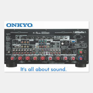 Hou vol! (Komaan, zoon!) TX-NR3030 Rechthoekige Sticker