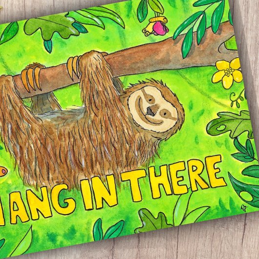 Hou vol - Luiaard kaart van Nicole Janes