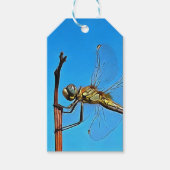 Hou vol met artistieke dragonfly tegen Cerulean Bl Cadeaulabel (Voorkant)