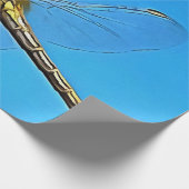 Hou vol met artistieke dragonfly tegen Cerulean Bl Cadeaupapier (Hoek)