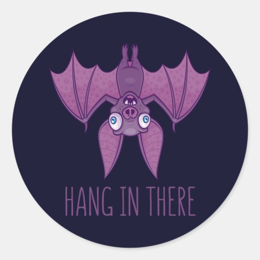 Hou vol met de makreelvampierbak ronde sticker (Voorkant)