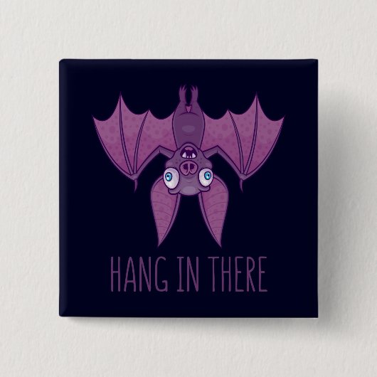 Hou vol met de makreelvampierbak vierkante button 5,1 cm (Voorkant)