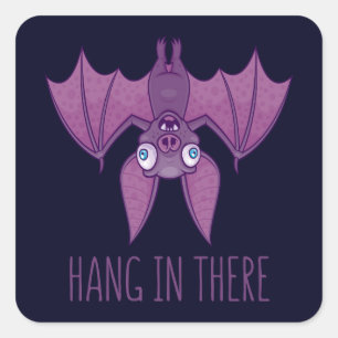 Hou vol met de makreelvampierbak vierkante sticker