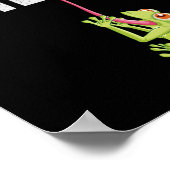 Hou vol met een grappige kikkervisje voor kikkervi poster (Hoek)