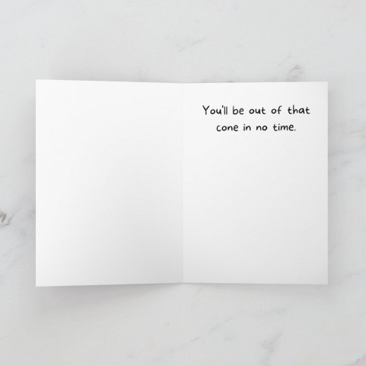 Hou vol met een kat in Cone Funny. Kaart (Binnen)