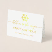 Hou vol met het magische kerstfotoMonogram Folie Kaarten (Voorkant)