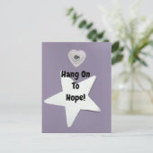 Hou vol met hoop! briefkaart (Staand voorkant)