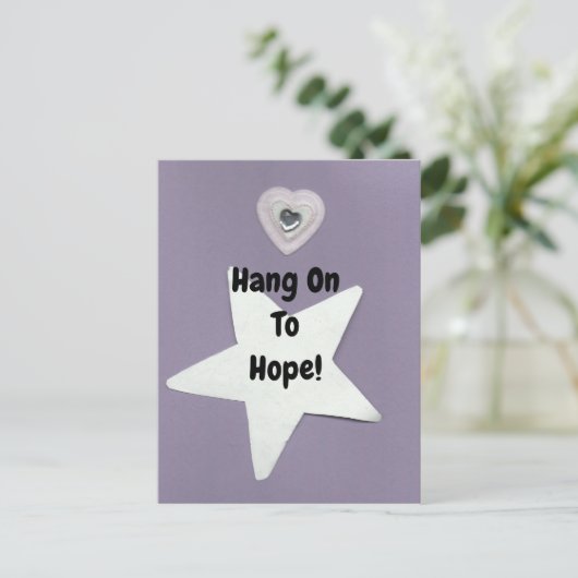 Hou vol met hoop! briefkaart (Staand voorkant)