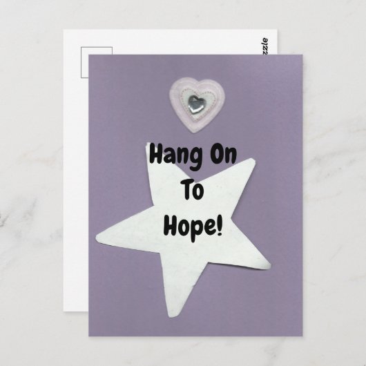 Hou vol met hoop! briefkaart (Voorkant / Achterkant)