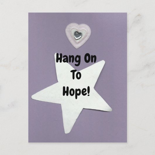 Hou vol met hoop! briefkaart (Voorkant)