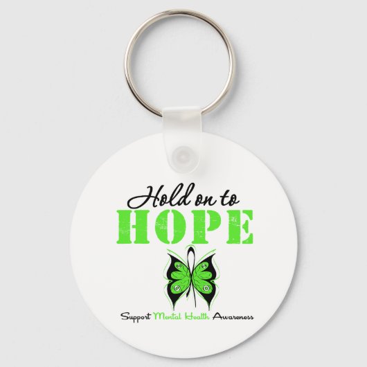 Hou vol met Hope Mental Health Awareness Sleutelhanger (Voorkant)