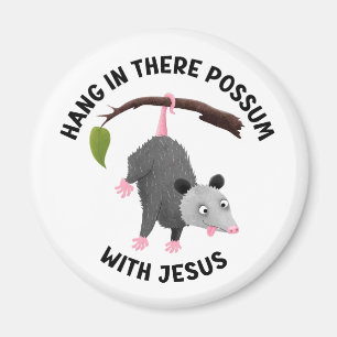 Hou vol met Jezus knuffel opossum christelijk Magneet