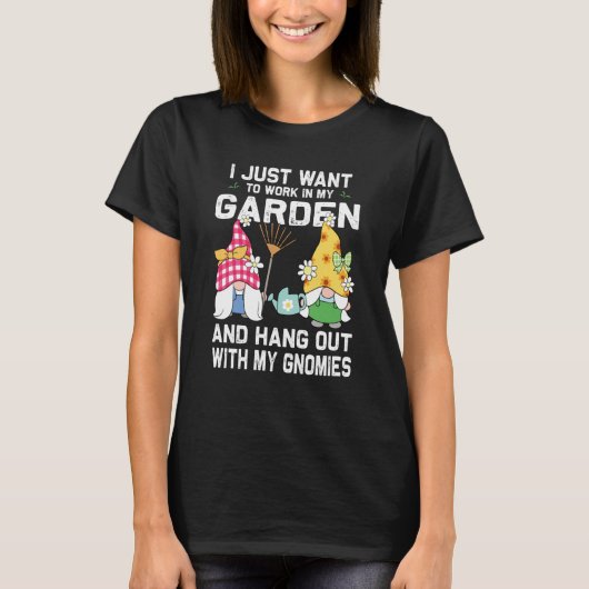 Hou vol met mijn Gnomie Gnome standbeeld tuingno T-shirt (Voorkant)