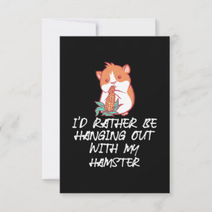 Hou vol met m'n hamster. RSVP kaartje