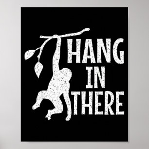 Hou Vol Monkey Pun Motivatie Poster