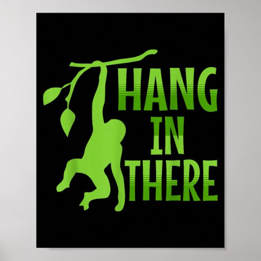 Hou Vol Monkey Pun Motiverend _1 Poster (Voorkant)
