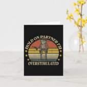 Hou Vol Partner Ik Ben Overgeëxciteerd Cowboy Kikk Kaart (Gele Bloem)