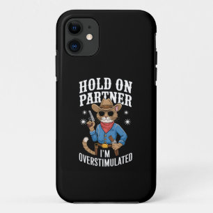Hou Vol Partner Ik Ben Overprikkeld Retro Western  Case-Mate iPhone Case