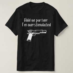 Hou Vol Partner Ik Ben Overstuur , Heren Cowboy pi T-shirt
