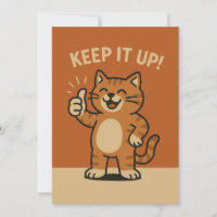 Hou vol! Schattigee Motivatie aanmoedigingskat