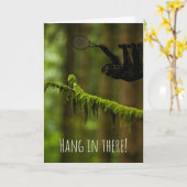 Hou vol. Slote Tennis Player in een regenwoud Kaart (Gele Bloem)