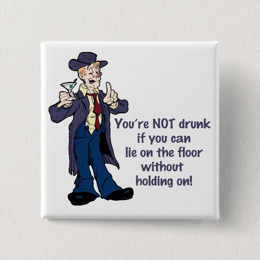 Hou vol! vierkante button 5,1 cm (Voorkant)