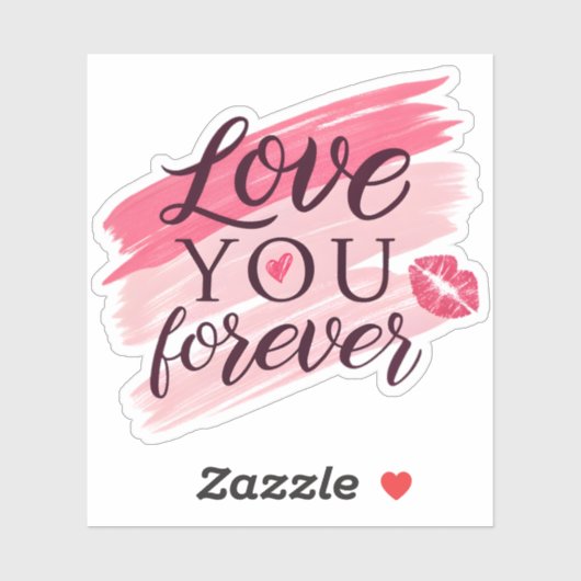 Hou voor altijd van je sticker (Vel)